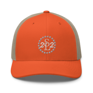 Buy rustic-orange-khaki Trucker Cap